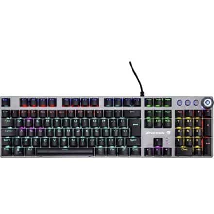 Teclado Mecânico Gamer Pro K7 Rainbow, Fortrek, 2019 Windows Português, Preto - Webiishop