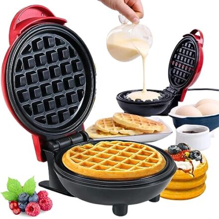 softdigit Mini Máquina De Waffles Fazer Waffle Café Da Manhã Casa Cozinha 110v 550W - Webiishop