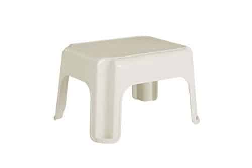 Banco de degraus Rubbermaid de gola redonda, Bisque - Webiishop