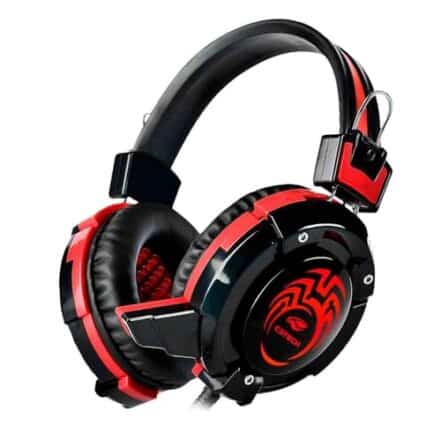 C3Tech Headset Gaming PH-G10BK Flycatcher Preto - Com Microfone Driver de 40mm Conector P2 3.5mm Áudio Stereo USB para Iluminação, acoplamento de ouvido circumaural OVER-EAR - Webiishop