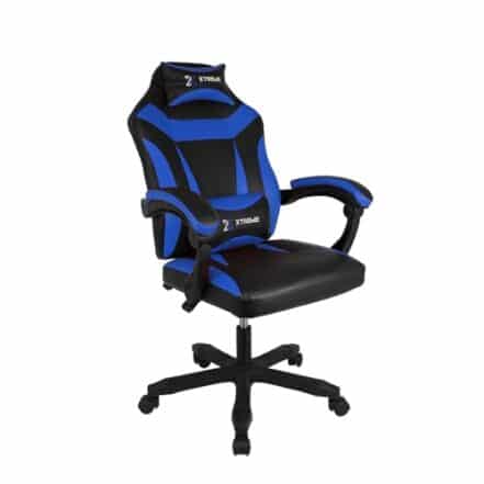 Cadeira Xtreme Gamers Supra Giratória Reclinável Altura Ajustável Preta e Azul - Webiishop