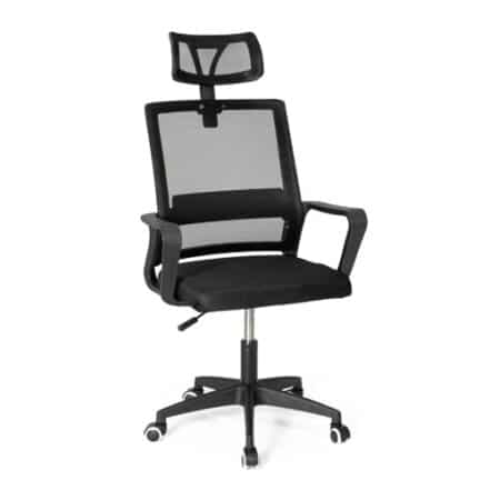 Cadeira de Escritório Giratória Executiva Pro com Regulagem de Altura - Preto - Webiishop