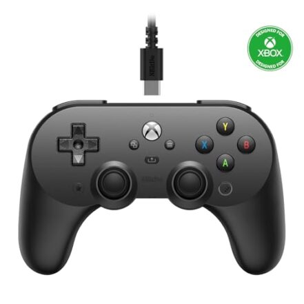 Controle com fio 8BitDo Pro 2, licenciado oficialmente, preto - Webiishop
