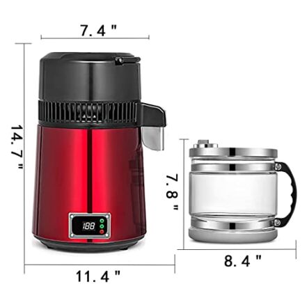 Destilador De água De Bancada 750w Destilador De álcool De Aço Inoxidável Filtro Purificador Para Fabricação De Cerveja Em Casa E Uísque Diy Fabricação De Aguardente De Vinho - Webiishop