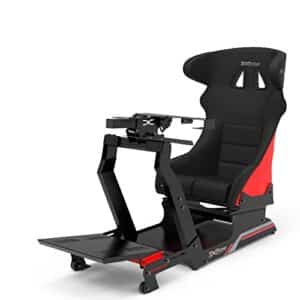 Extreme Simracing Cockpit Simulador Suporte Para Volante P1 Banco Vermelho 0