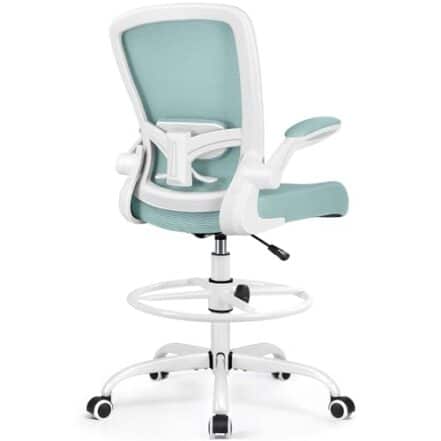 FelixKing Cadeira de escritório, cadeira ergonômica de malha respirável com apoio lombar ajustável para as costas altas, apoios de braço flip-up, cadeira de computador giratória executiva giratória confortável para escritório em casa - Webiishop