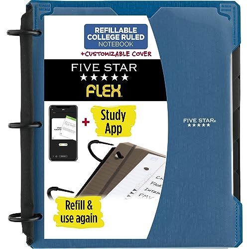 Five Star Pasta de notas flexível, fichário de 2,5 cm - Webiishop