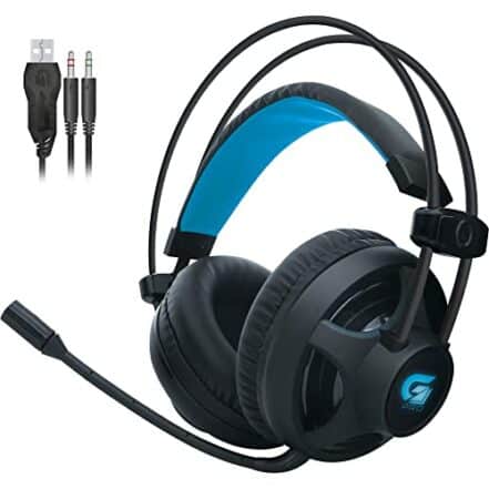 Fortrek H2 - Headset Gamer Pro Microfones e Fones de Ouvido, Preto (Leds Azul) - Webiishop