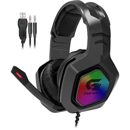 HEADSET GAMER RGB BLACK HAWK PRETO Fortrek G - Webiishop