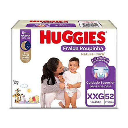 HUGGIES Fralda Huggies Natural Care Roupinha Xxg 52 Unidades - Webiishop