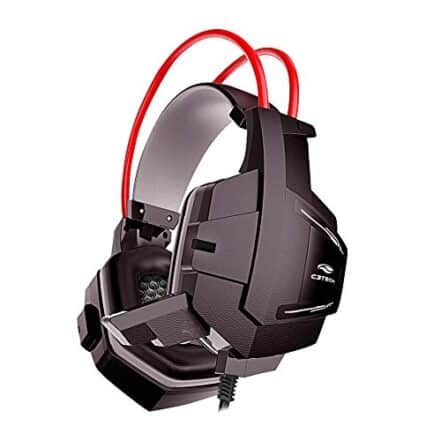 Headset Gamer C3Tech PH-G11BK Sparrow Preto - Com Microfone Driver de 40mm Conector P2 3.5mm Áudio Stereo, Grande - Webiishop