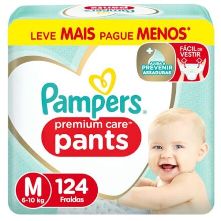 Pampers Fralda Pants Premium Care M 124 Unidades - Webiishop