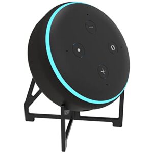 Suporte de Mesa Bancada Compativel com Alexa Echo Dot 3 ou Google Home Mini Nest Bancada Piscina Alto Falante Inteligente Preto 0