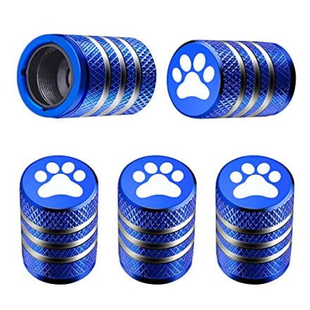 Tampa da haste da válvula do pneu - (pacote com 5) tampas de ar de metal com forro de plástico resistente à corrosão à prova de vazamento para carro, caminhão, motocicleta, SUV e bicicleta - Webiishop