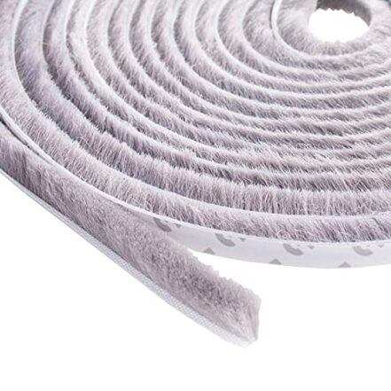 Veda Frestas Escova - 10x7mm Cinza - 5 Metros - Comfort Door - Webiishop