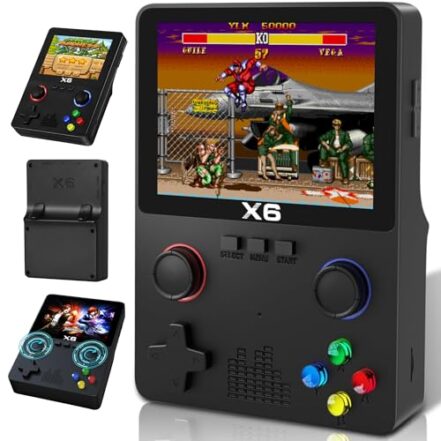 Video Game Portátil Retro 4Leader - 10 Mil Jogos, Tela IPS de 3.5'' 640x480, Simuladores GBA/SFC/MD/NES/MAME/GBC/CPS, Bateria 2000mAh - Sua Experiência de Jogo Inigualável Com o Console Portátil! - Webiishop