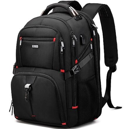 DUSLANG Mochila de viagem 50L para laptop masculina e feminina, resistente à água, aprovada por companhias aéreas de fim de semana, com porta de carregamento USB, compatível com computador de 43 cm, - Webiishop
