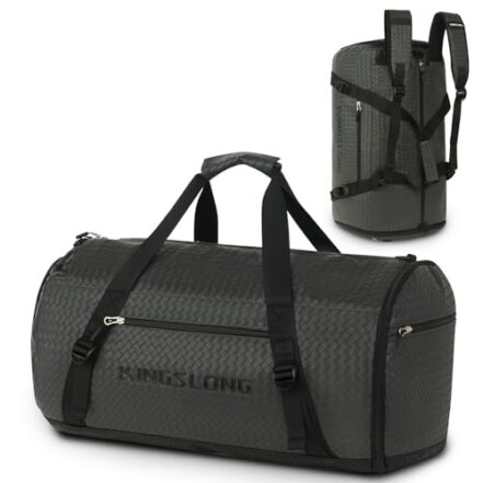KINGSLONG Bolsa esportiva resistente à água de 45 L, mochila conversível, esportes, atividades ao ar livre, viagens, Verde, 45L - Webiishop