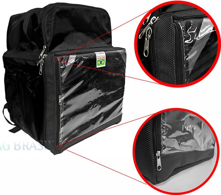 Mochila Bag Térmica Delivery de Pizza - Reforçada Isopor Laminado Com Grade Divisória - Webiishop