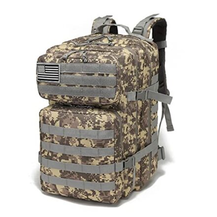 Mochila Tática Militar 45 litros Sistema Molle Grande Capacidade Mochila de Emergência de 3 Dias para Caça Caminhadas Acampamentos - Webiishop