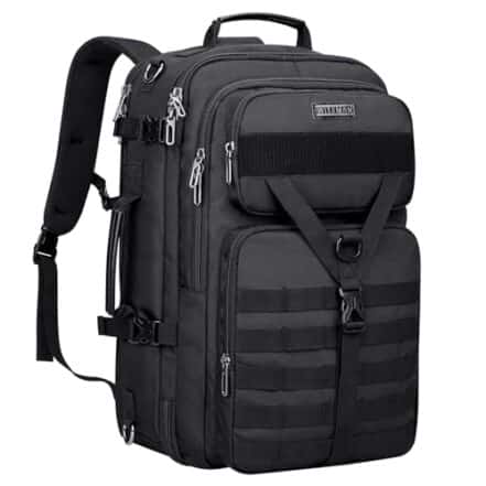 WITZMAN Mochila de viagem masculina conversível grande de nylon 45 L, bolsa 3 em 1, adequada para laptop de avião de 17 polegadas - Webiishop