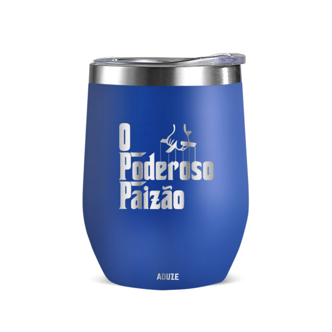 Copo Térmico Aduze Cuia Classic Paizão Azul Bic 300ml