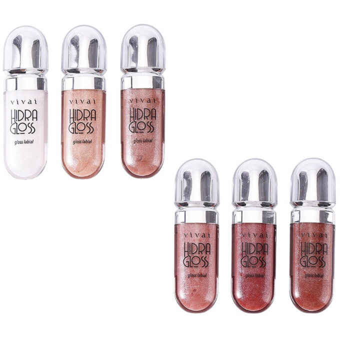 Hidra Gloss Vivai Nude 6 Cores Lindas com Brilho Intenso e Hidratação Profunda 7ml - Imagem 2